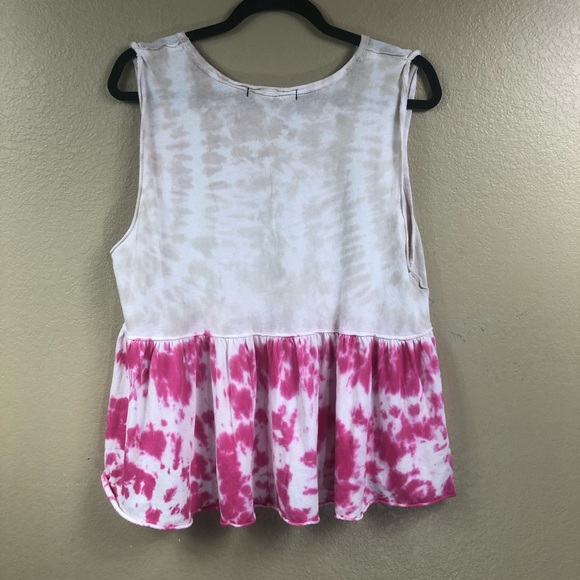 We the Free tie dyed peplum tank top. - Picture 3 of 10